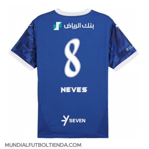 Camiseta Al-Hilal Ruben Neves #8 Primera Equipación Replica 2024-25 mangas cortas